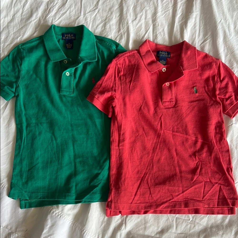 Polo by Ralph Lauren Green and Red Classic Polos